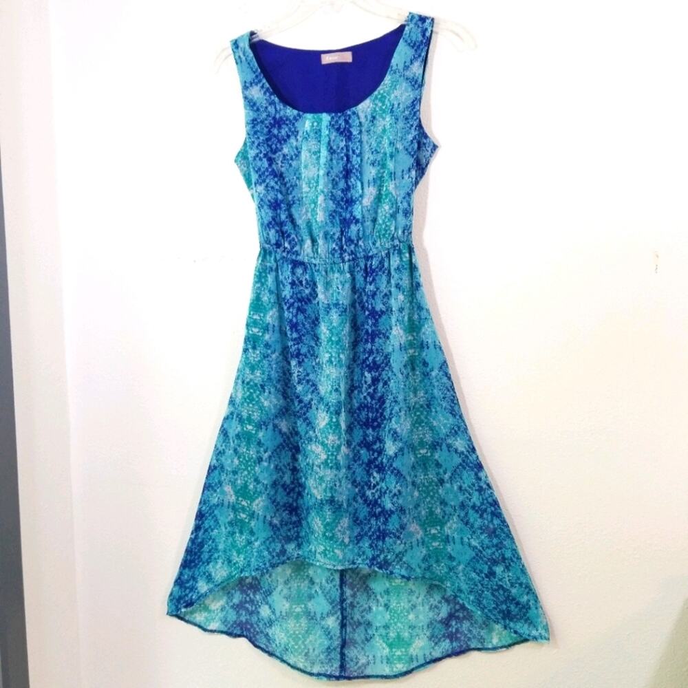 Vibrant Ocean Watercolor high low dress A Wear 8